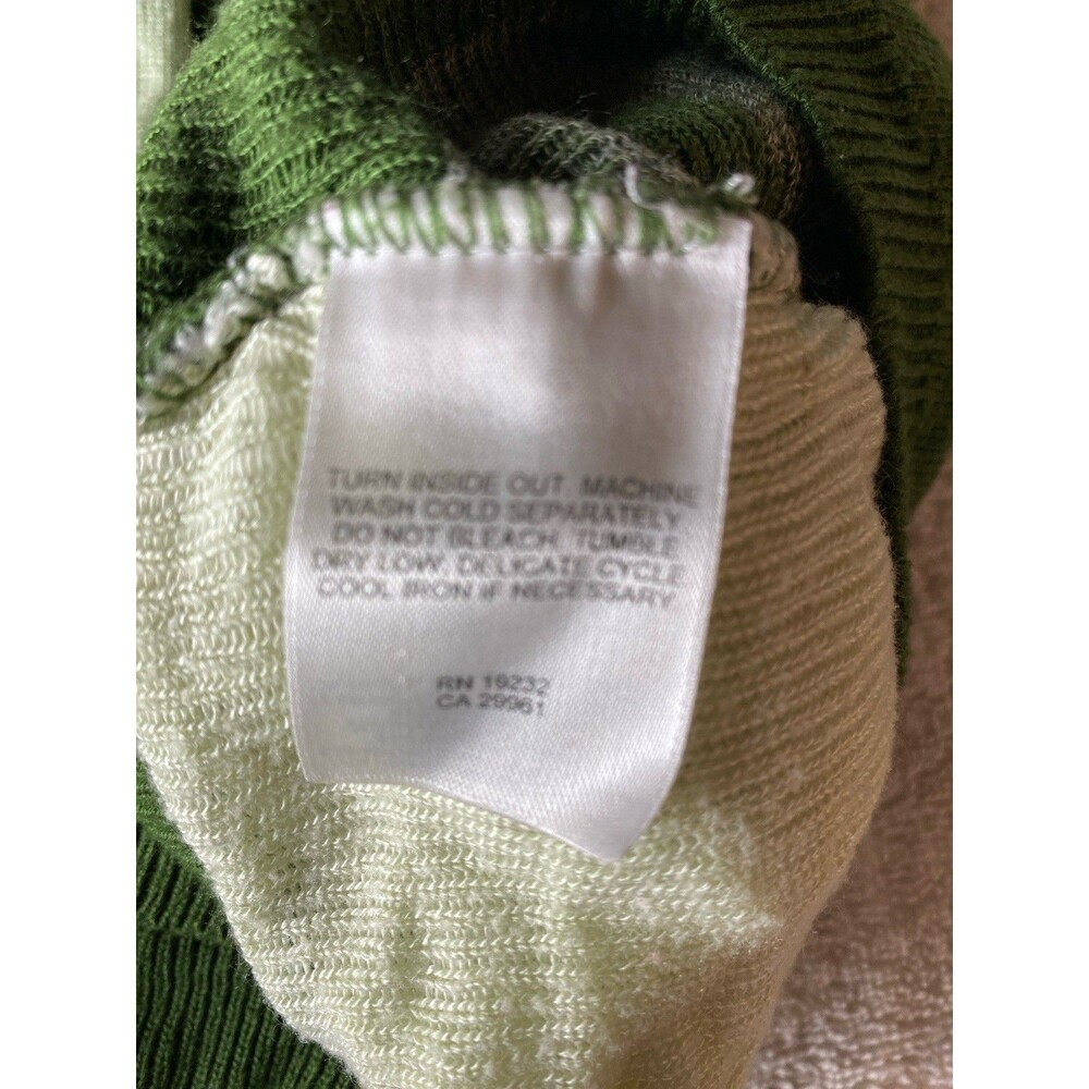 Alfred Dunner Women's Sz M Green White Layered Argyle Short Sleeve Sweater Top - Picture 9 of 10